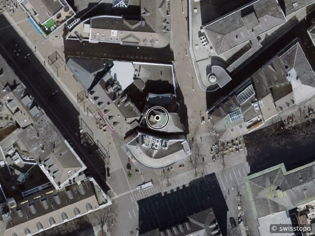 Luftbild Rue de la Porte-Neuve 28, Sion