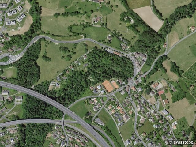 Luftbild La Croix (Lutry)