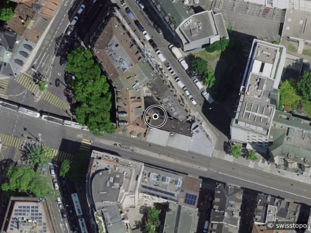 Luftbild Rue de la Terrassière 3, Genève