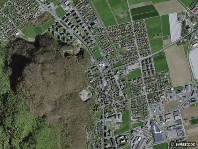 Luftbild Collombey