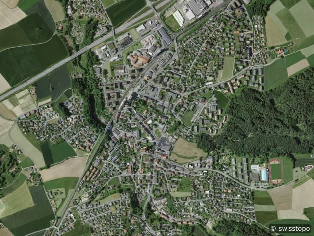 Luftbild Düdingen