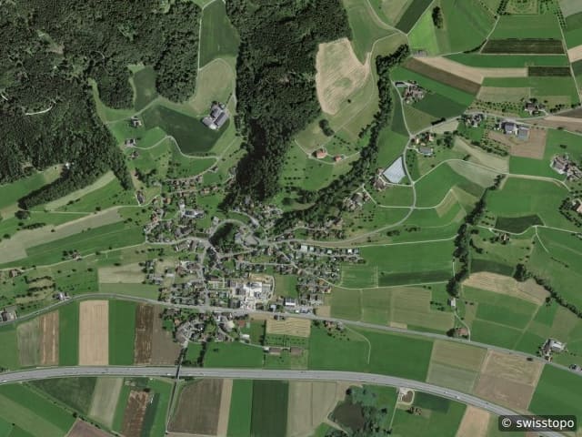 Luftbild: das Gebiet