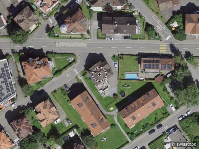 Luftbild Krontalstrasse 18, St. Gallen
