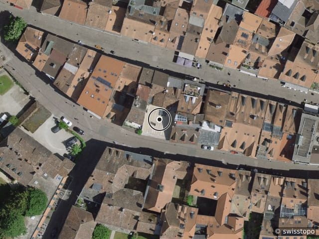 Luftbild Rue du Four 24, Yverdon-les-Bains