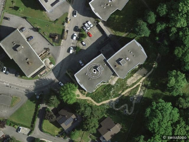 Luftbild Rue de la Colline 7, Colombier NE