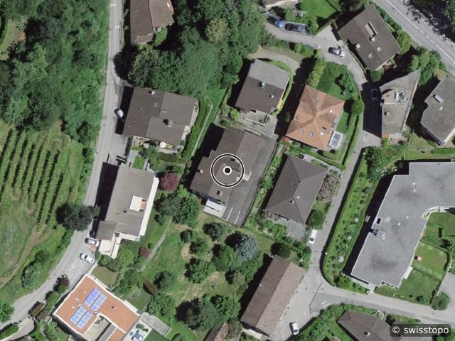 Luftbild Via Sorengo 34, Lugano