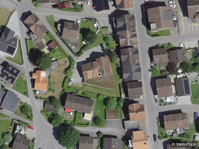 Luftbild Bahnhofstrasse 24 a, Appenzell