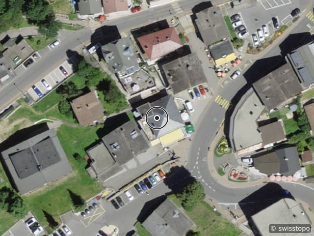 Luftbild Rue Louis Favez 23, Leysin