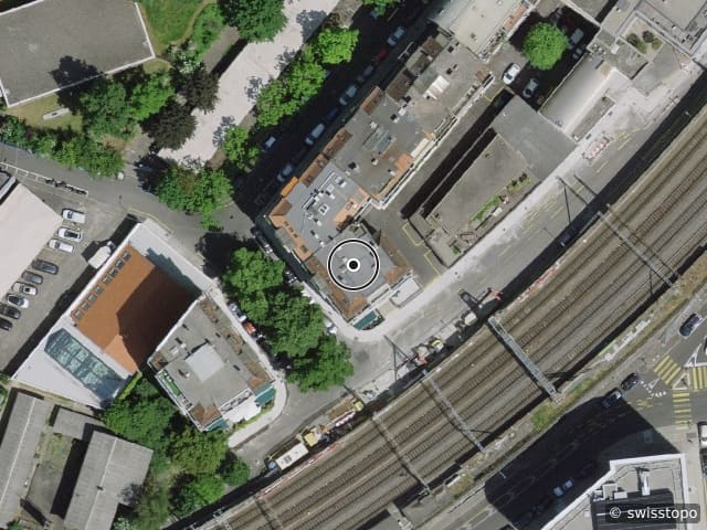 Luftbild Rue de Malatrex 52, Genève