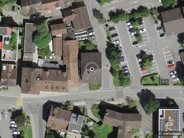 Luftbild Stadtgässli 18, Lenzburg