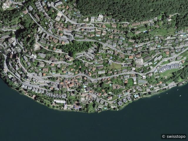 Luftbild Via Serenella 29, Castagnola