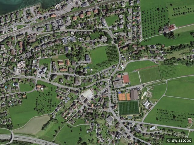 Luftbild Staad am Südufer des Bodensees