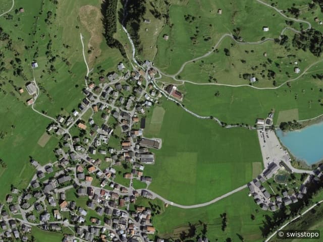 Luftbild Breil/Brigels
