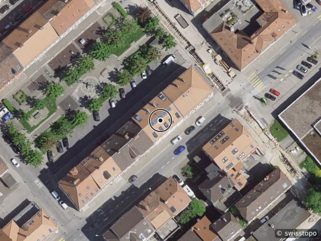 Luftbild Rue du Collège 21, La Chaux-de-Fonds