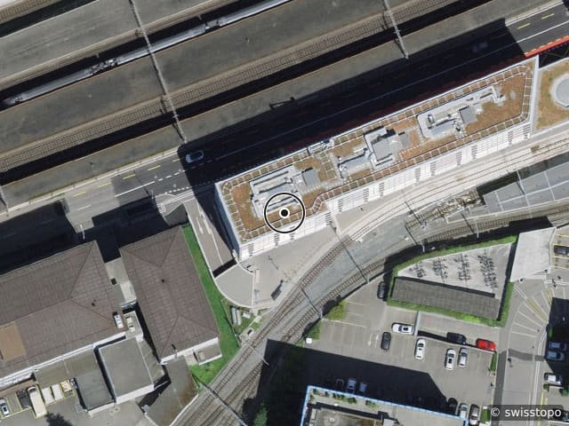 Luftbild Hintere Bahnhofstrasse 32, Aarau