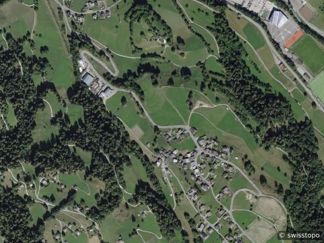 Luftbild Le Châble VS