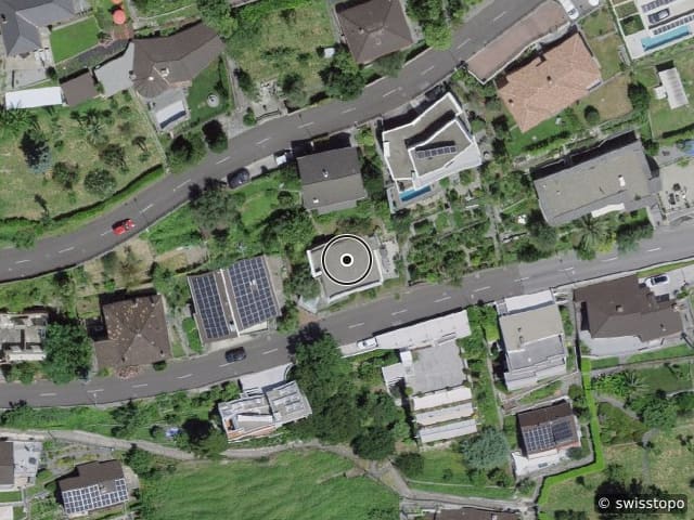 Luftbild Via ai Monti 74, Locarno