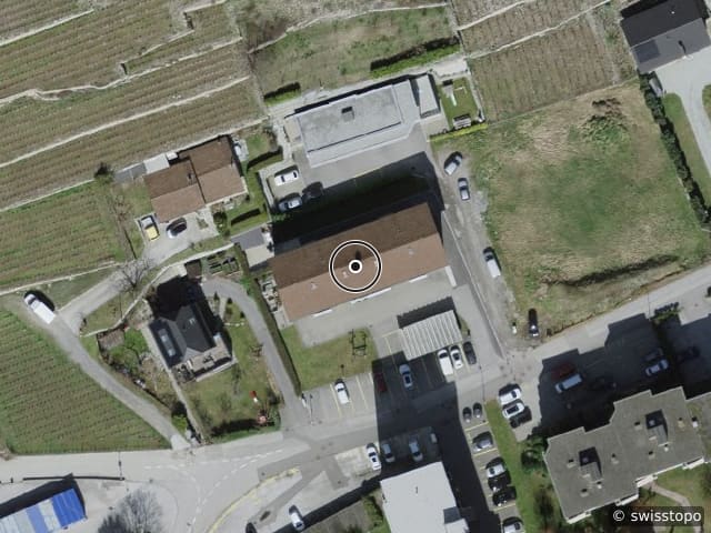 Luftbild Rue de la Treille 38, Sion