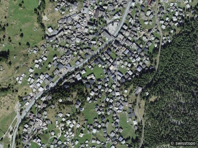 Luftbild der Lage – 3920 Zermatt