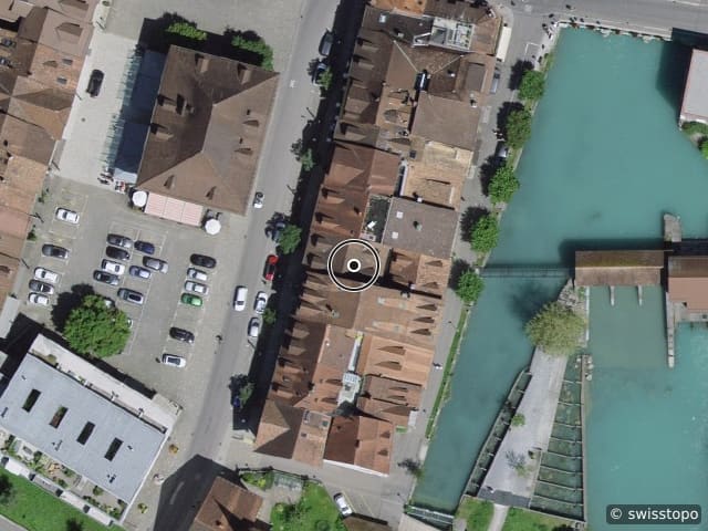 Luftbild Untere Gasse 13, Unterseen