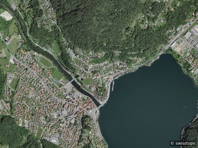 Luftbild Lavena Ponte Tresa
