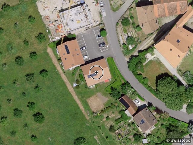 Luftbild Rue du Pontet 15, Onnens