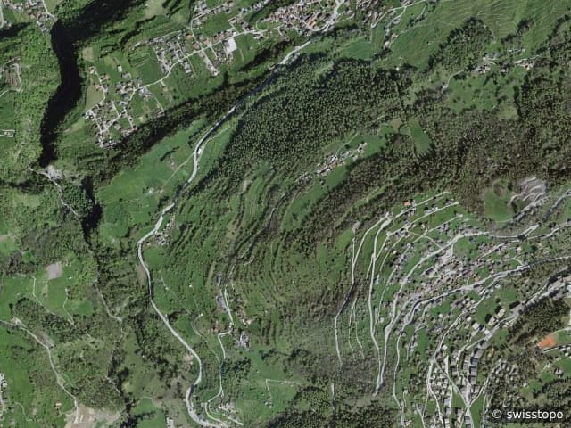 Luftbild Sion