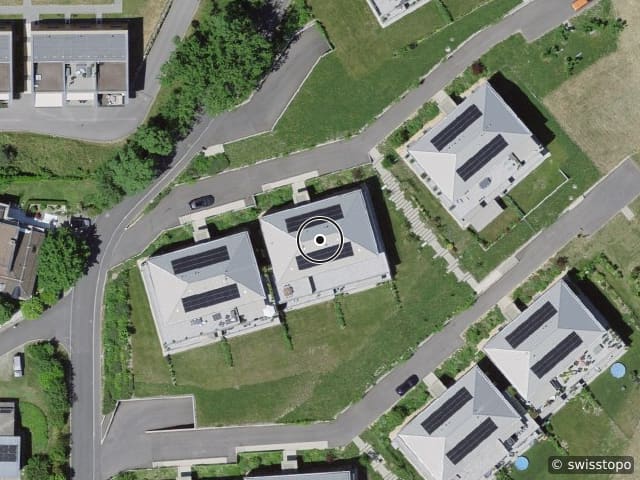 Luftbild Chemin du Crêt-Ministre 59, La Conversion