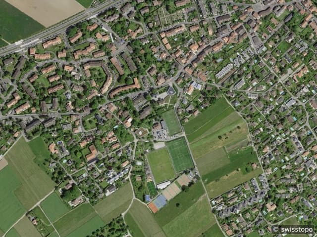 Luftbild Chem. du Pré-Polly 3, Bernex