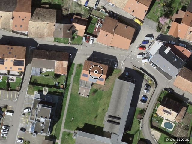 Luftbild Rue de la Faverge 19, Courfaivre