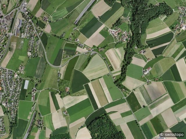 Luftbild: das Gebiet