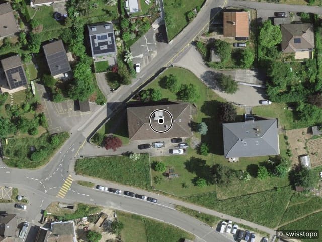 Luftbild Rue de la Cure 11, Corcelles NE