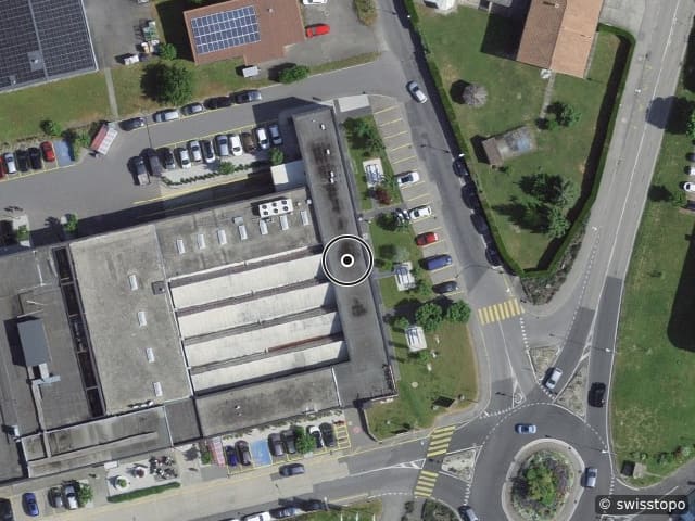 Luftbild Route de Lausanne 10, Yverdon-les-Bains