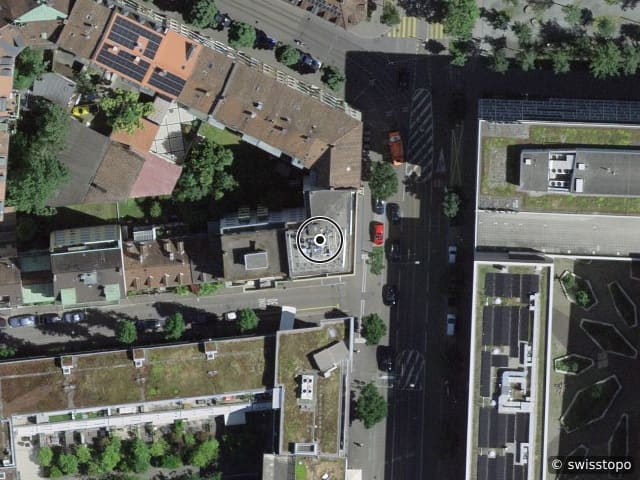Luftbild Amerbachstrasse 109, Basel