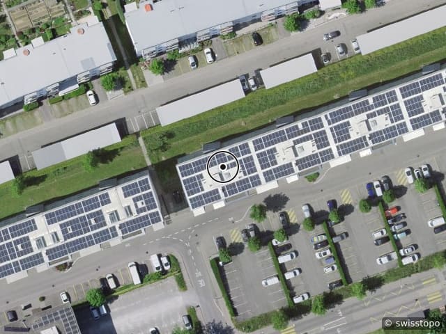 Luftbild Rue Jean-Prouvé 25, Givisiez