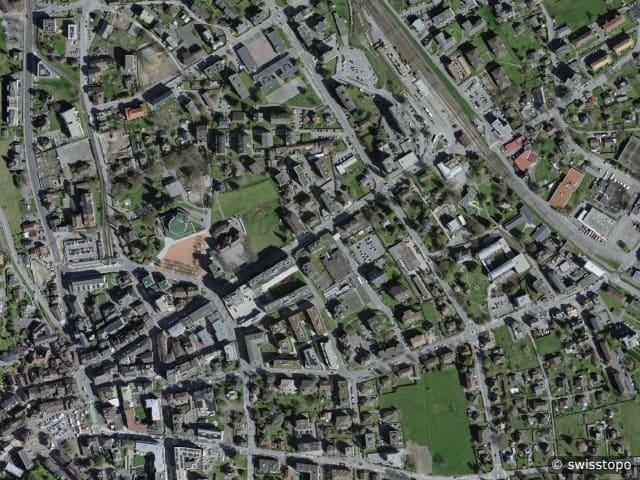 Luftbild Rue du Closillon 16, Monthey