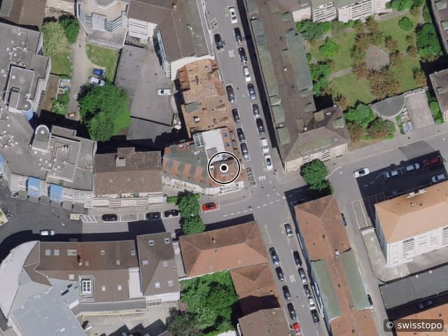 Luftbild Rue François-Guillimann 12, Fribourg