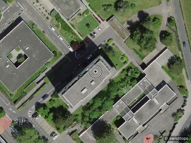 Luftbild chemin François Lehmann 22, Le Grand-Saconnex