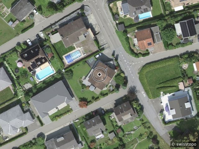 Luftbild Bergstrasse 18, Felben-Wellhausen