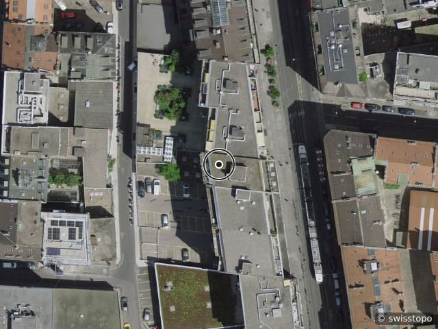 Luftbild Rue de Carouge 26, Genève