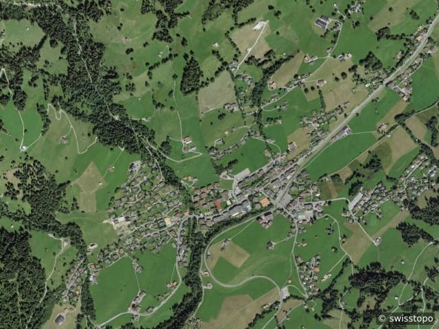 Luftbild Schönried
