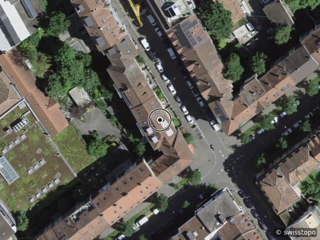 Luftbild Lothringerstrasse 105, Basel