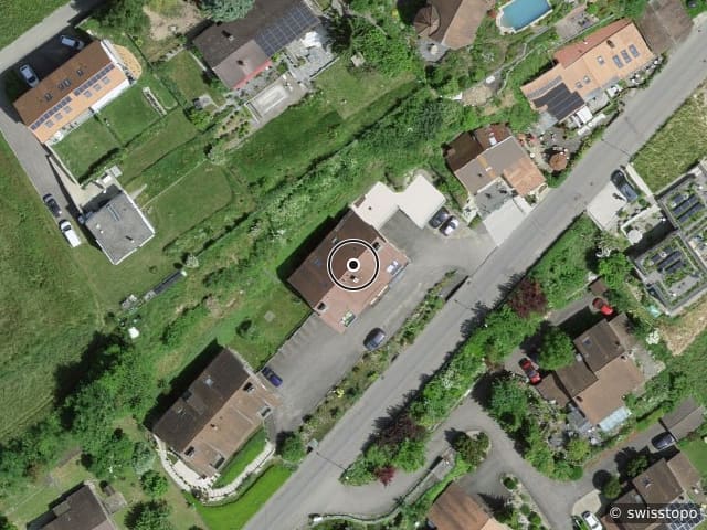 Luftbild Chemin de la Planta 7, Bellerive