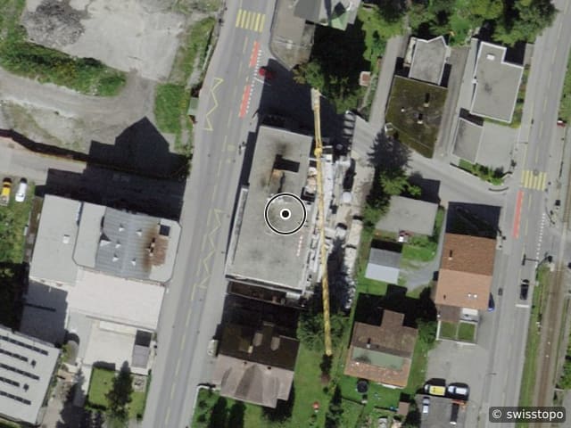 Luftbild Promenade 136, Davos Dorf