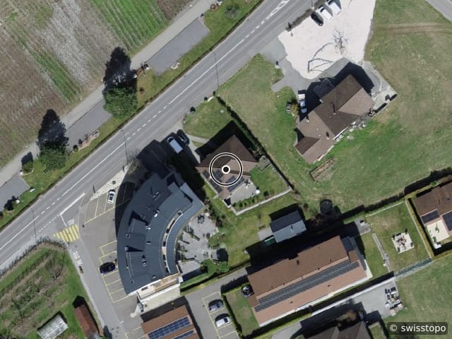 Luftbild Avenue des Comtes de Savoie 78, Saillon