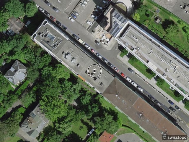 Luftbild Rue Cramer 7, Genève
