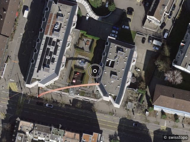 Luftbild Badenerstrasse 650, Zürich