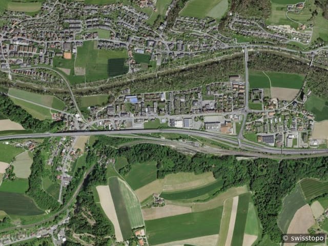 Luftbild Flamatt