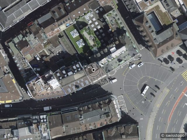Luftbild Schwanenplatz 6, Luzern
