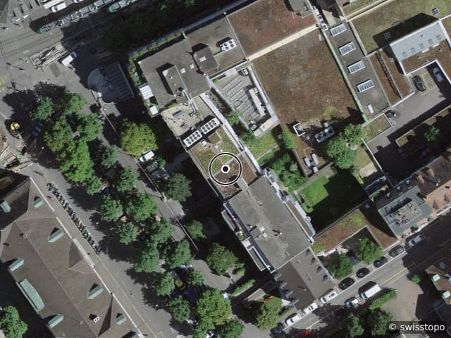 Luftbild Claragraben 60, Basel